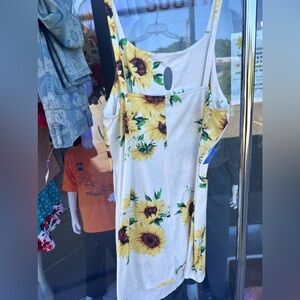 Large sunflower sun dress